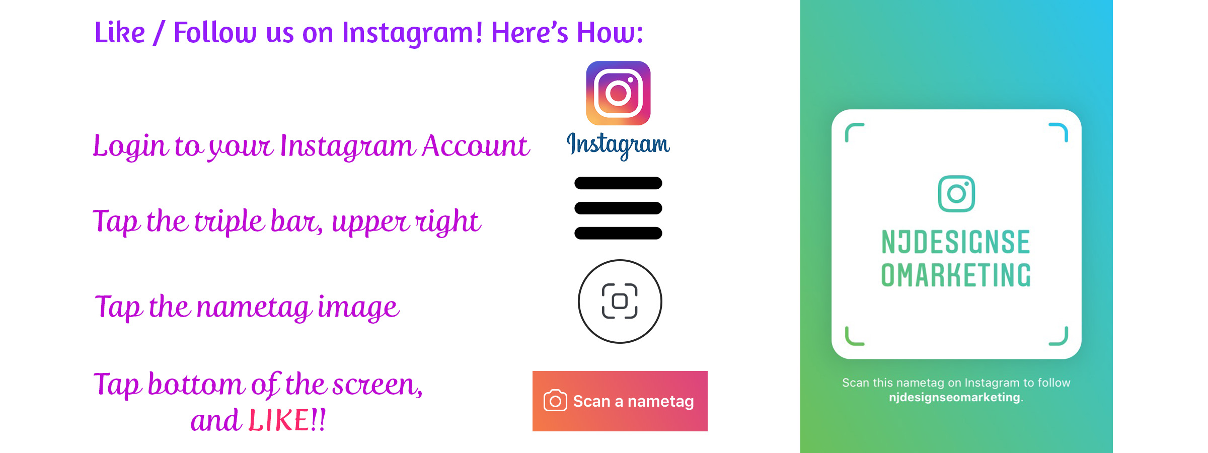 how to find your instagram name tag