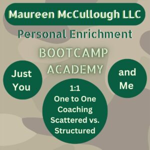 Maureen McCullough LLC Small Business Boot Camps Personal Enrichment Course Structure and Routine