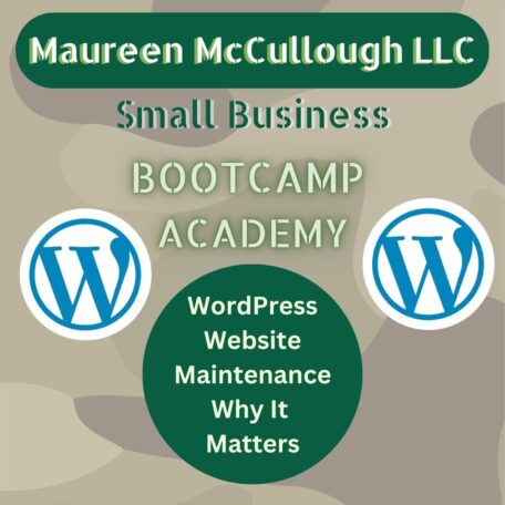 Maureen McCullough LLC Bootcamp Academy WordPress Website Maintenance