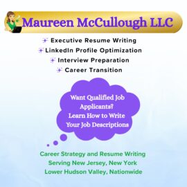Maureen McCullough LLC Resume Writing Services entry level through executive, New Jersey and nationwide.